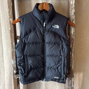 Girls The North Face goose down puffer vest size small